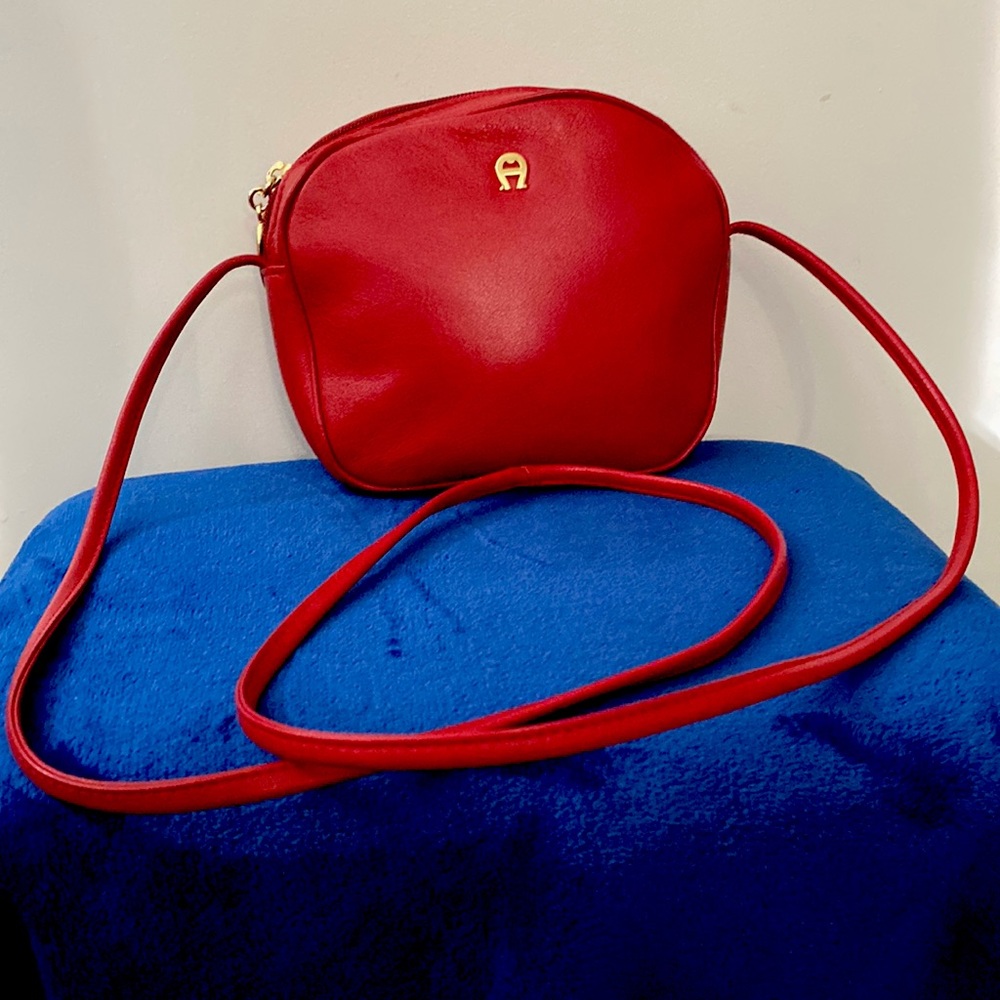 Red Etienne Aigner Crossbody